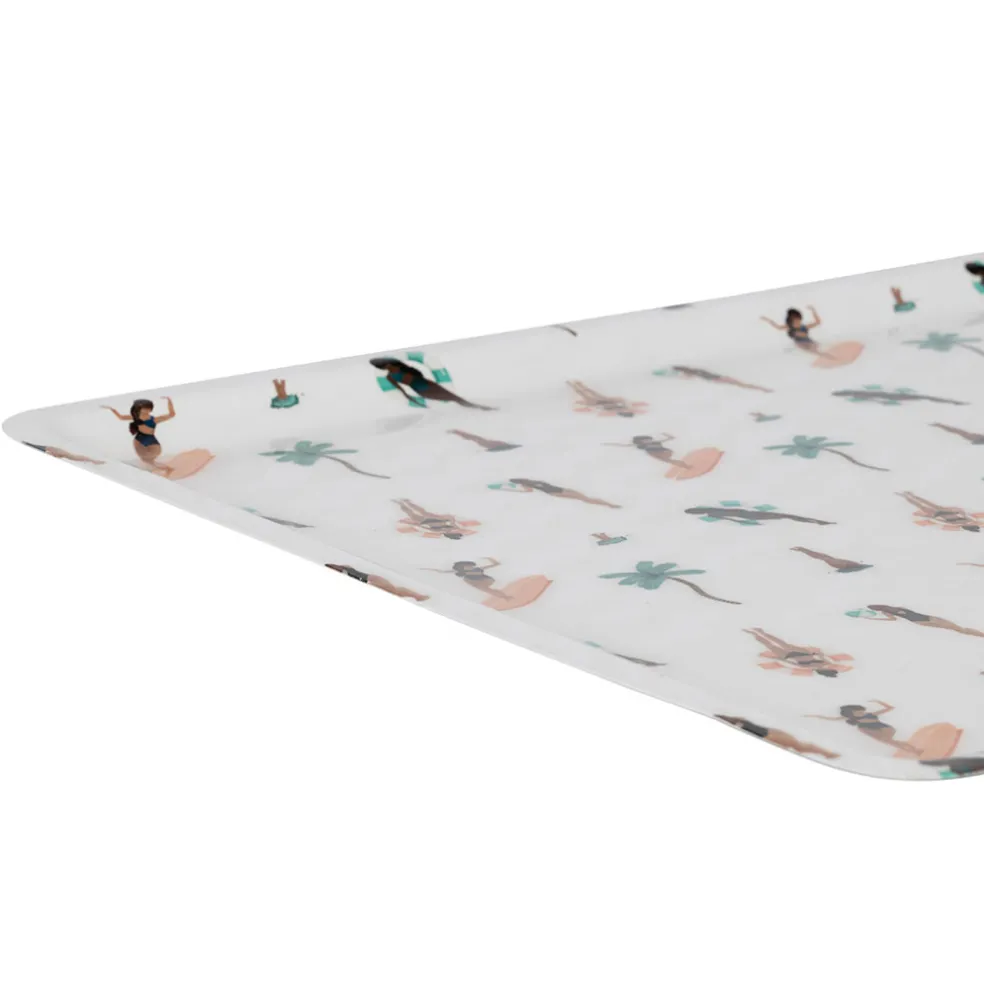 Plateau en fer multicolore 40x30cm - Palma