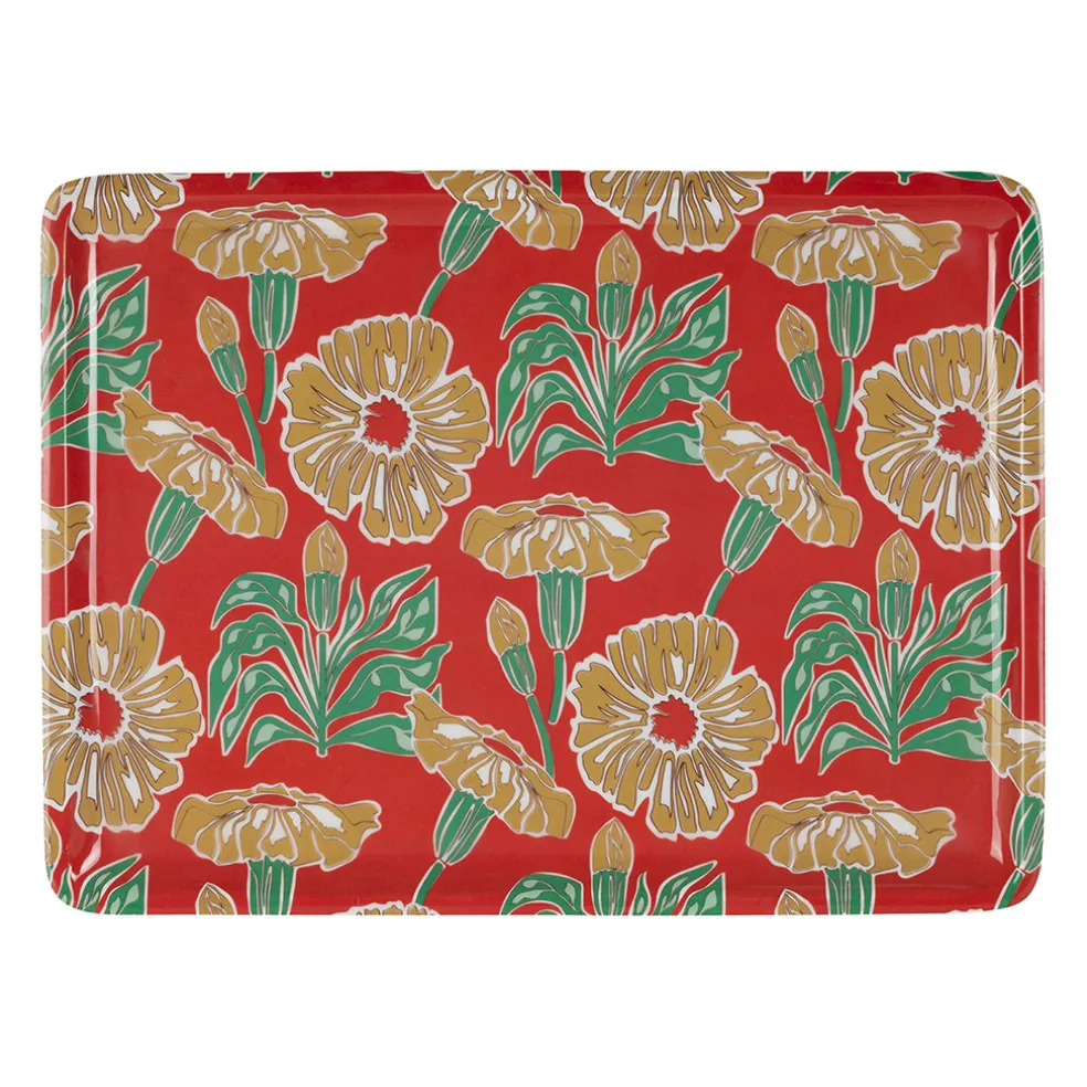 Plateau en fer multicolore 40x30cm - Flaural