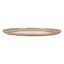 Plateau en fer rond eucalyptus d35cm