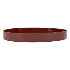Plateau rond rouge et jaune d33cm - Bistrot Des Amis