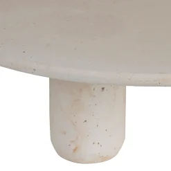 Plateau sur pied en ciment écru moucheté d30cm - Organic