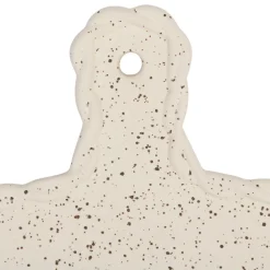 Plateau tapas en grès beige 28x18cm - Aurore