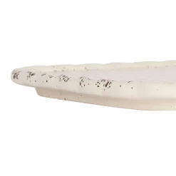 Plateau tapas en grès beige 28x18cm - Aurore