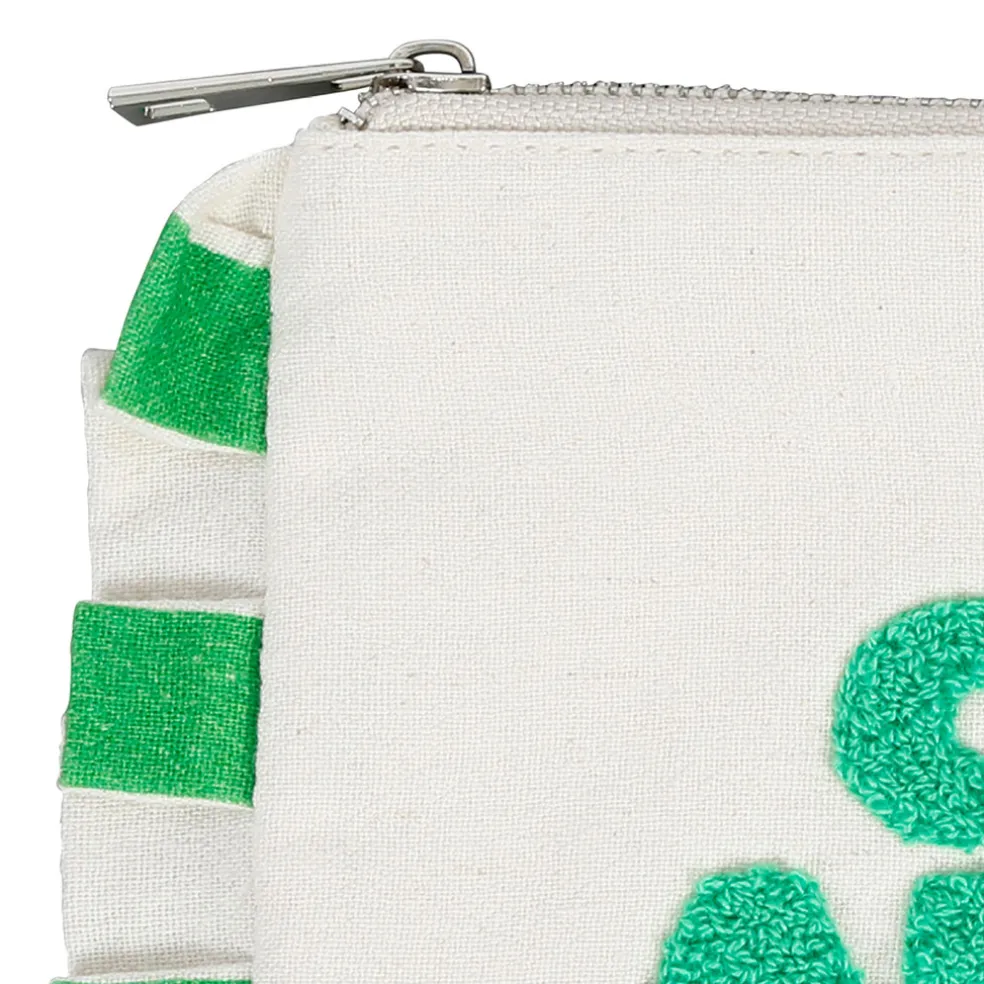 Pochette en coton vert - Lumi