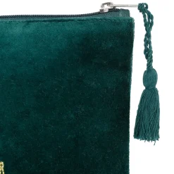 Pochette en coton vert foncé - Mon-Sapin