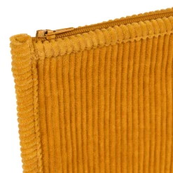 Pochette en velours côtelé moutarde - Flaura