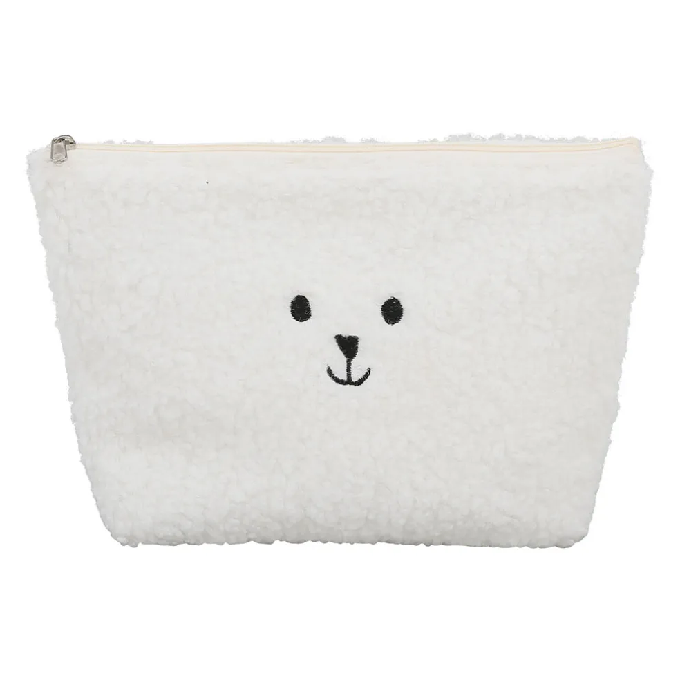 Pochette ourson en tissu blanc - Songes
