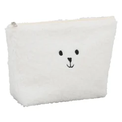 Pochette ourson en tissu blanc - Songes