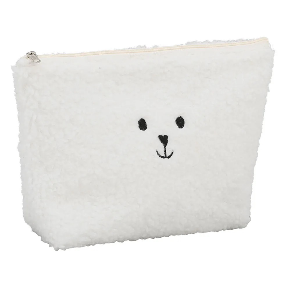Pochette ourson en tissu blanc - Songes