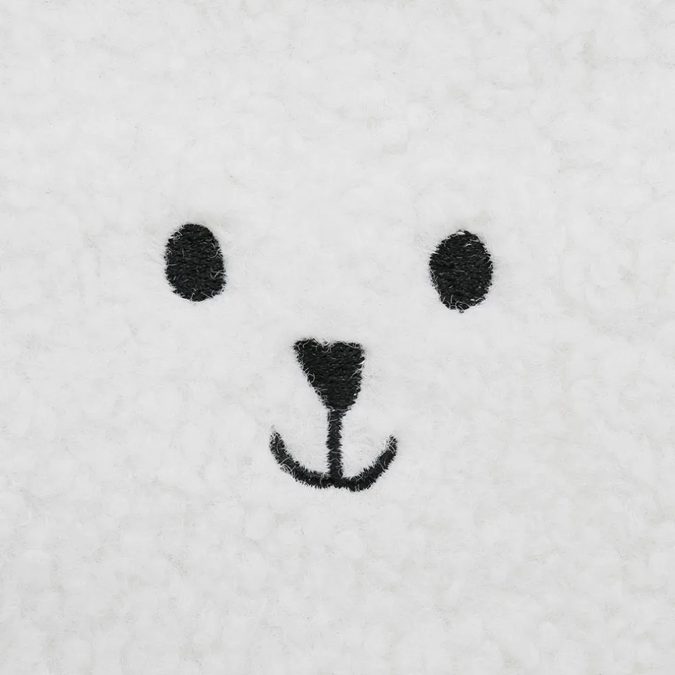 Pochette ourson en tissu blanc - Songes