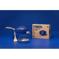 Poêle en aluminium saphir d24cm - La Fabuleuse