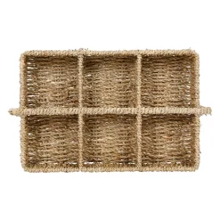 Porte 6 gobelets borneo en jonc de mer naturel - borneo