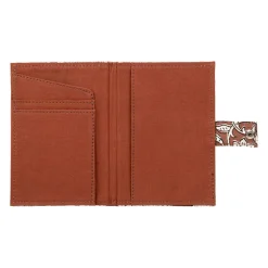 Porte carte en coton rouge - Flaura