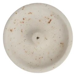 Porte encens en ciment écru moucheté - Organic