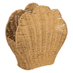 Porte magazine coquillage x2 en corde naturel