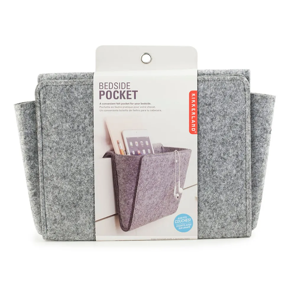 Porte revues en feutre gris