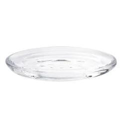 Porte savon droplet en acrylique transparent 14x10x2cm