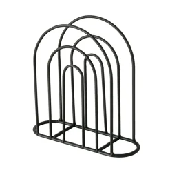 Porte serviettes en fer noir 18x18cm - Ronia