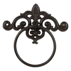 Porte serviettes mural en fonte brun - Module