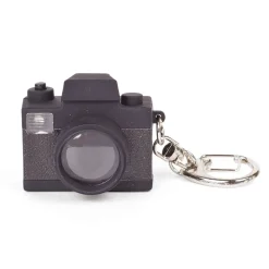 Porte-cles appareil photos led noir