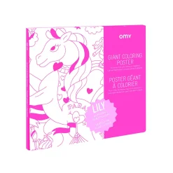 Poster à colorier 70x100cm - lily