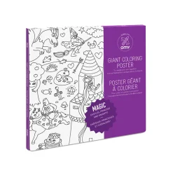 Poster à colorier 70x100cm - magic