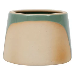 Pot oiseau avec couvercle en grès sauge - Calao