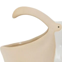 Pot pélican en grès blanc - Pélican