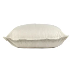 Pouf d'extérieur en tissu écru 95x95cm - Sola