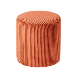 Pouf en tissu rouille - Snaw
