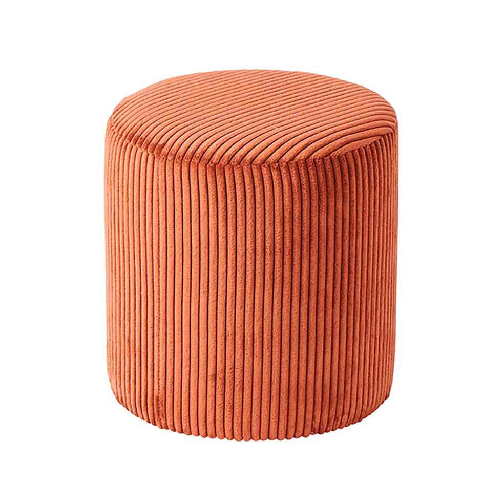 Pouf en tissu rouille - Snaw