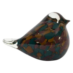 Presse papier en verre multicolore - Serin