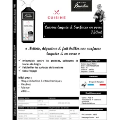 Produit d'entretien-cuisine laquee et surfaces en verre 750ml