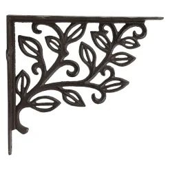 Équerre en fonte laurier brun 25x23cm