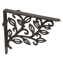 Équerre en fonte laurier brun 25x23cm