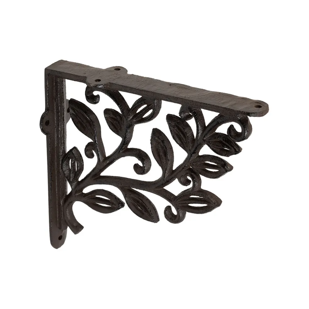 Équerre en fonte laurier brun 18x20cm