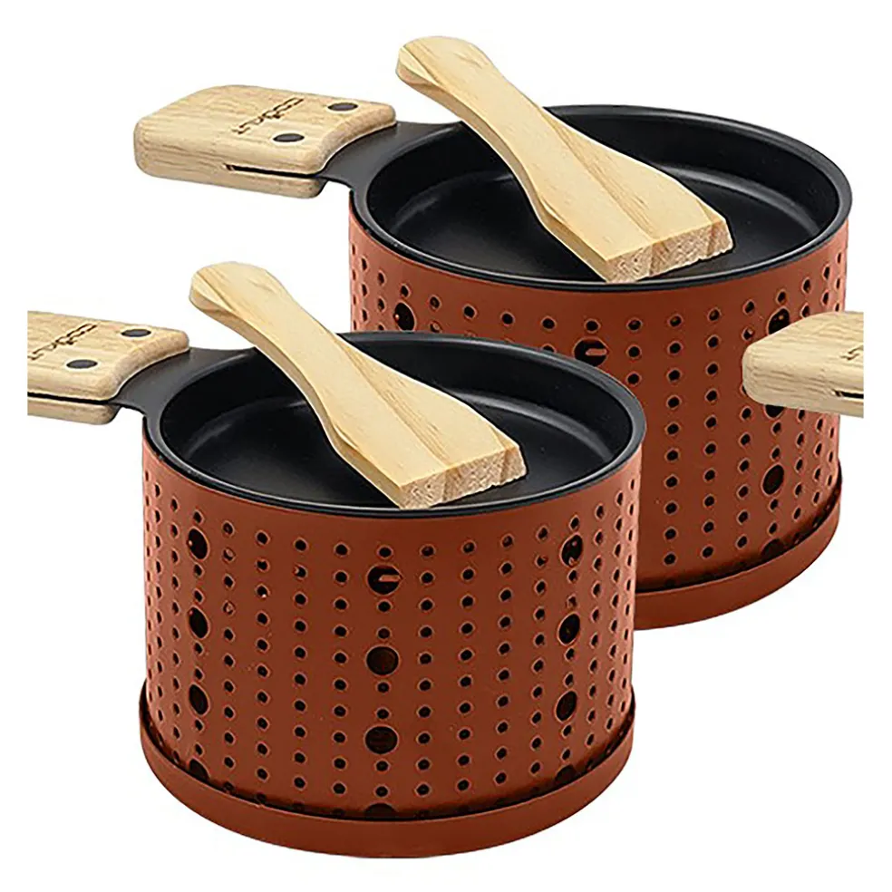 Raclette à la bougie pour 2 terracotta - Lumi