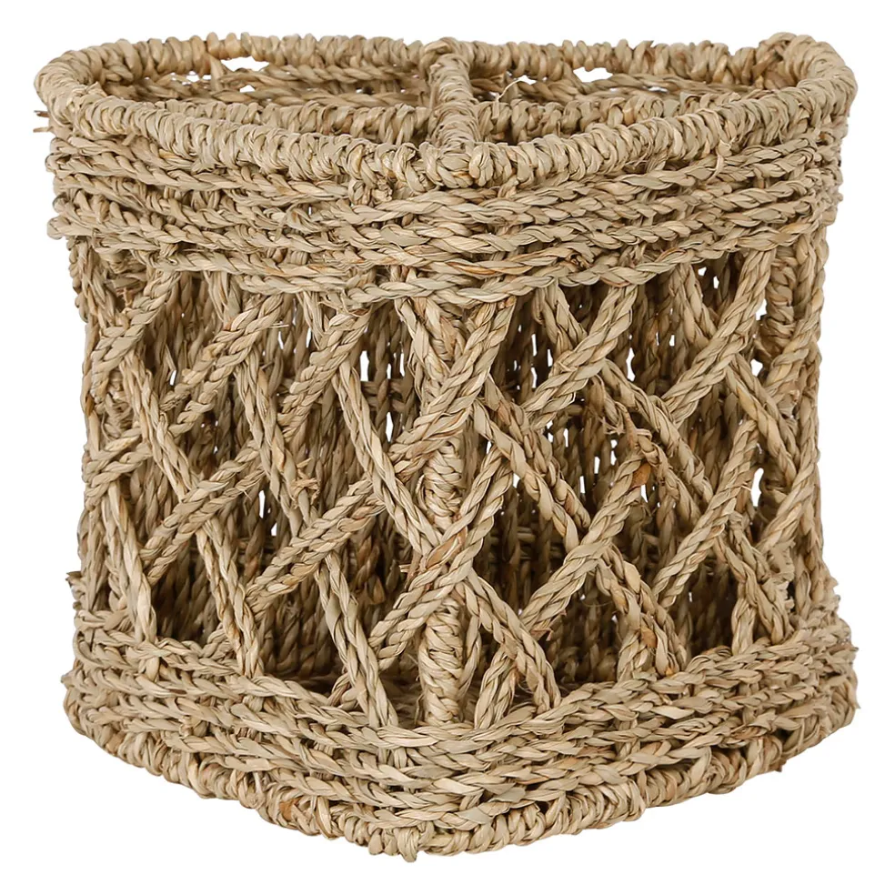 Range couverts coeur en jonc de mer naturel h16cm - Borneo