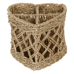 Range couverts coeur en jonc de mer naturel h16cm - Borneo