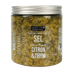 Recharge de sel citron et thym 600gr