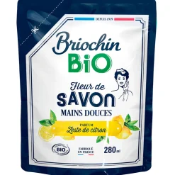 Recharge savon liquide mains zeste de citron 280ml - Cosmébio