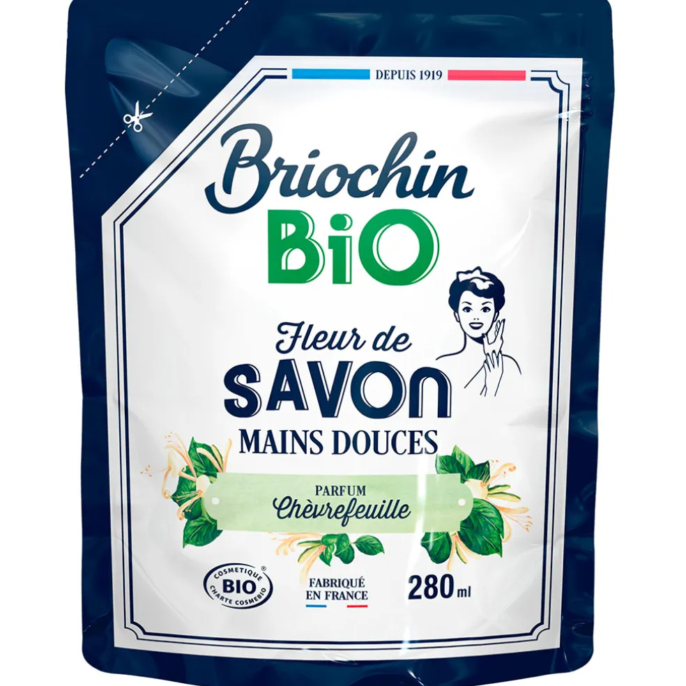 Recharge savon liquide mains chèvrefeuille 280ml - Cosmébio