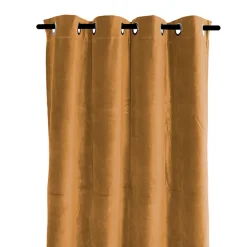 Rideau delhi tabac en velours 135x300cm