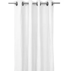 Rideaux en lin et coton blanc avec oeillets 130x280cm - Figari