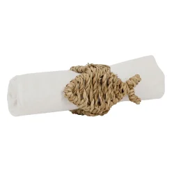 Rond de serviette en jonc de mer naturel poisson - borneo