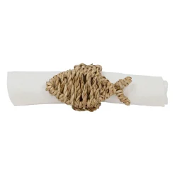 Rond de serviette en jonc de mer naturel poisson - borneo