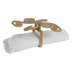 Rond serviette doré d8x10cm - Artifice