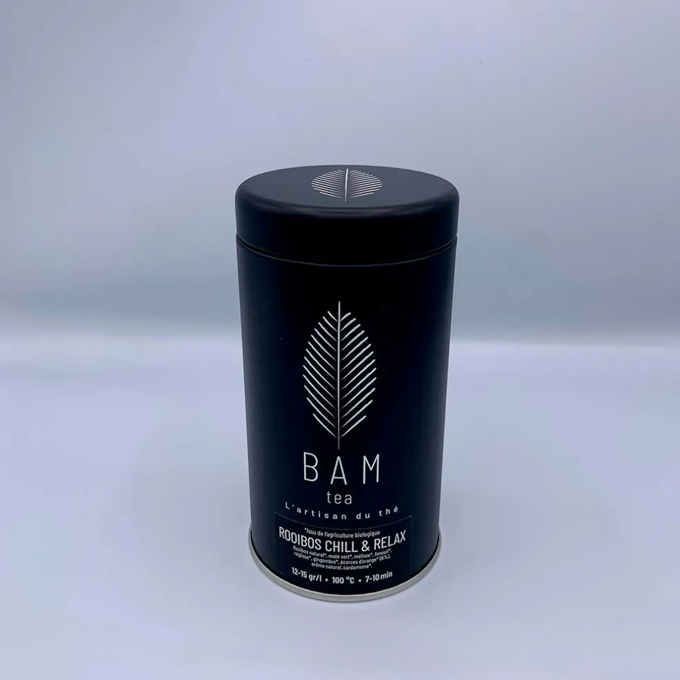 Rooibos chill et relax bio avec boite métal - 60g