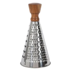 Râpe ronde en inox et bois naturel - Ablis