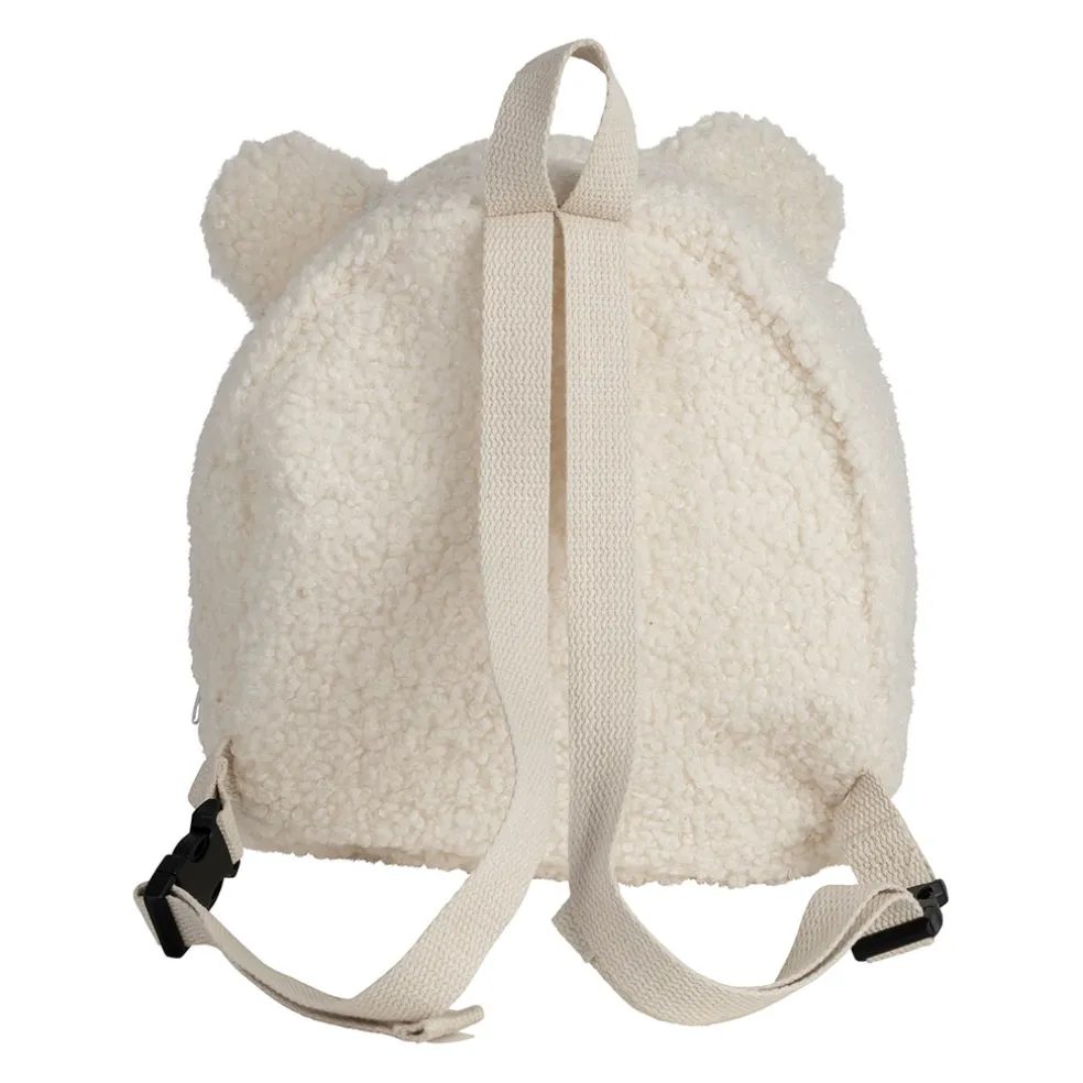 Sac à dos en tissu bouclette écru - Sweetdream